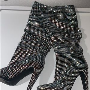 Sparkle Slouch Boots